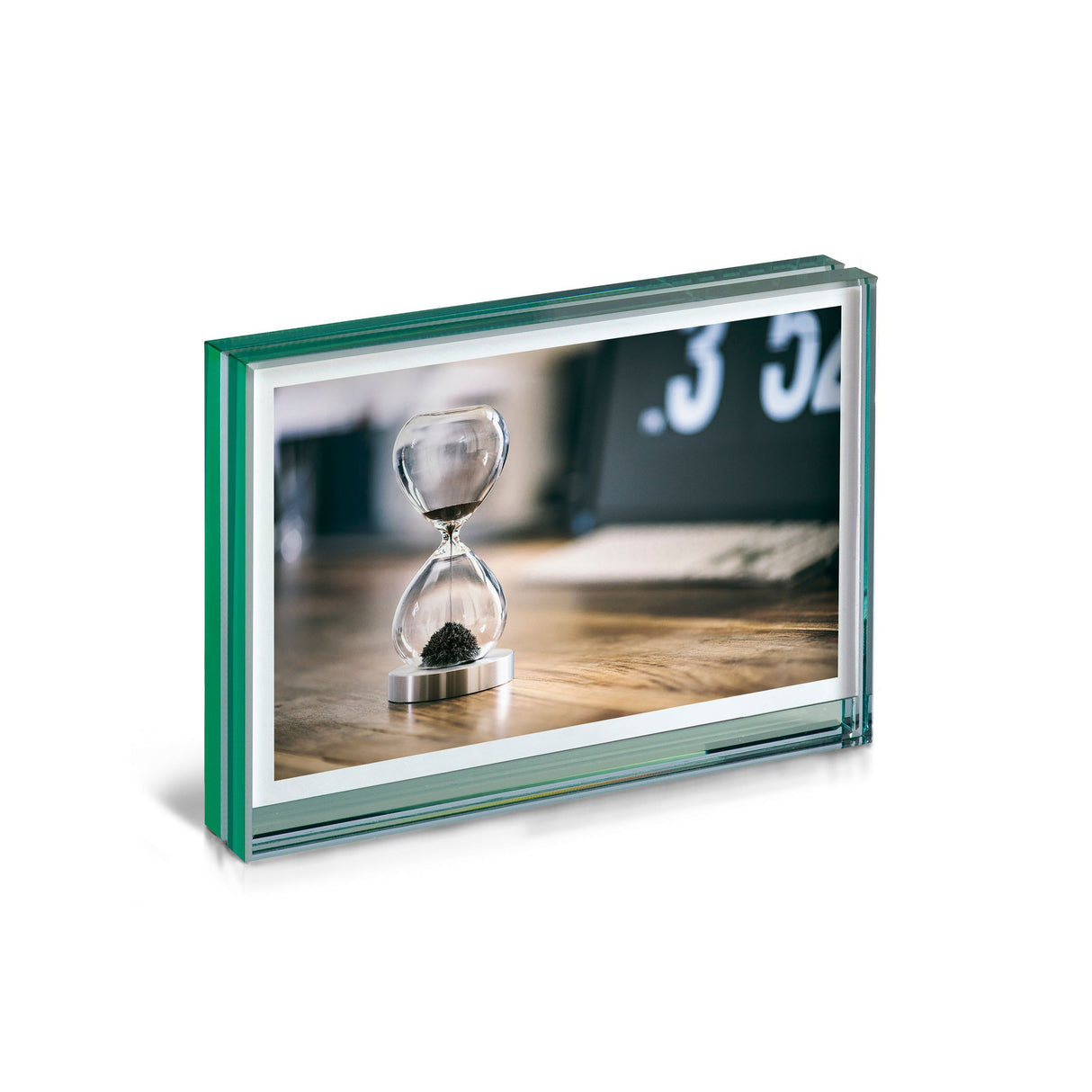 Bilderrahmen Vollglas-Konstruktion, Beidseitige Fotoansicht, Einfaches Zwei-Platten-Einstecksystem – Vision | Philippi