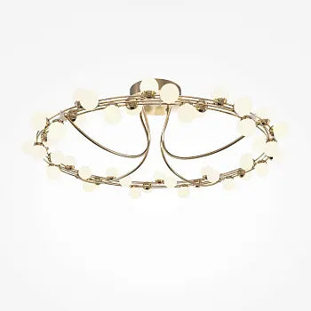 Deckenleuchte – Gold Finish, Edelstahlgehäuse, 72 W Leistung, 25 cm Höhe, 360° Licht - Tessara | Maytoni