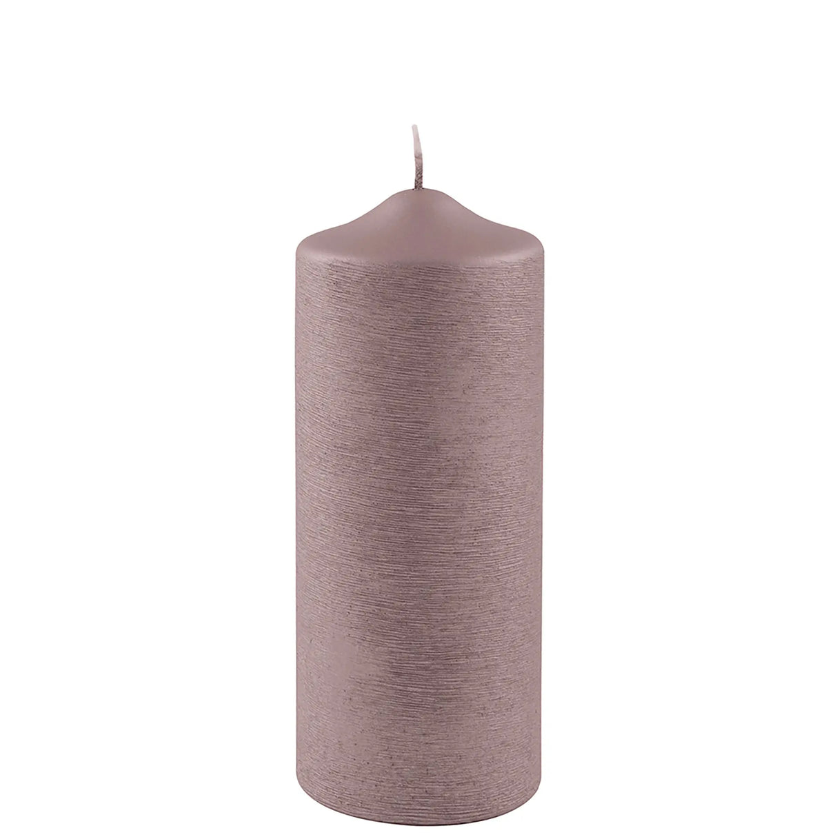 Stumpenkerze – Metallic-Optik, Gebürstetes Finish, Elegant - Candle | Fink Living