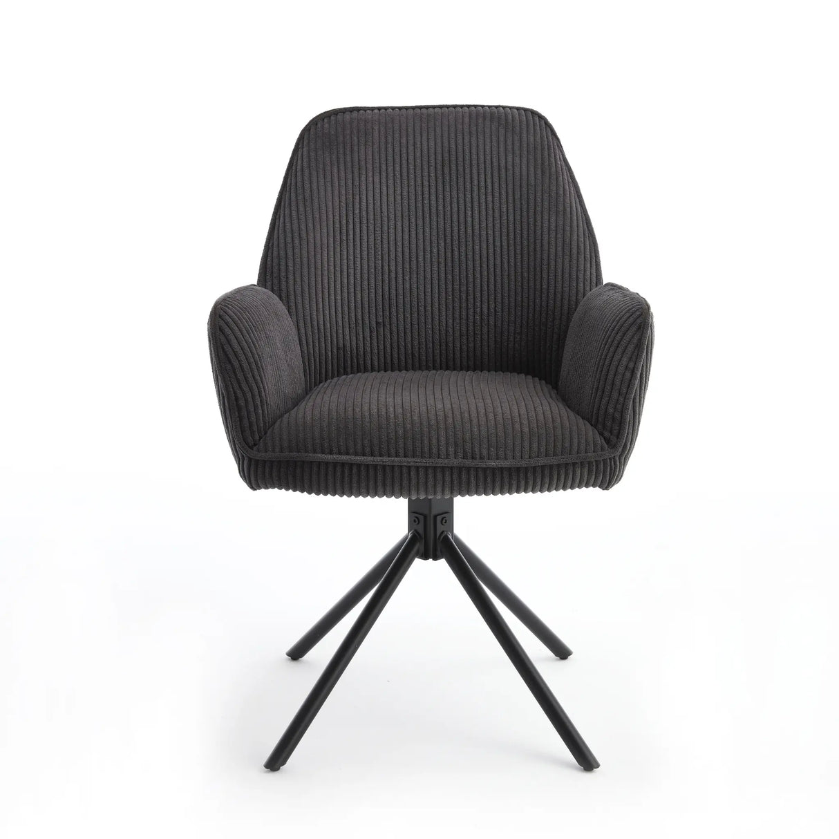 Dining Chair – Swivel Seat, Auto-Return Function, Fabric Upholstery, Metal Frame – Noah | Benoa