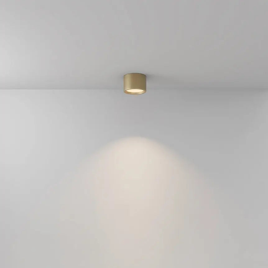 Ceiling light with matte gold finish integrated LED and IP44 protection – Hydra | Maytoni