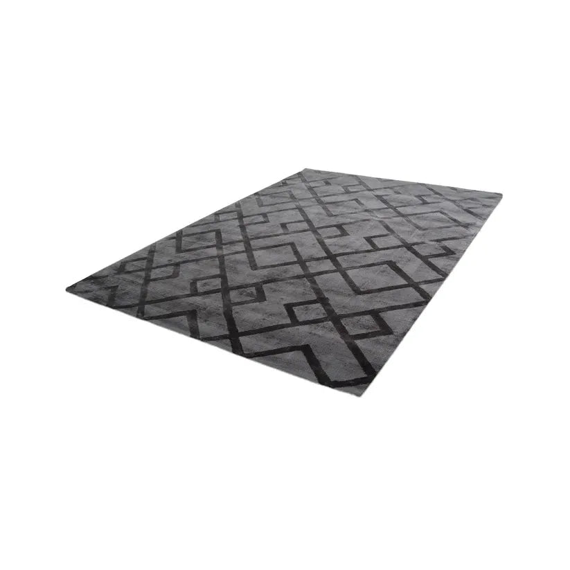 Viscose Rug Modern Abstract Design Cotton Backing – Luxury 410 | Kayoom