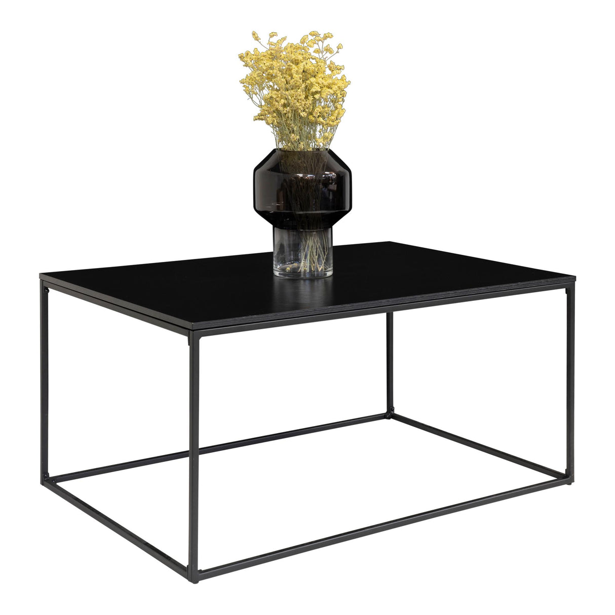 Couchtisch – Schwarz, Stahlgestell, 45 cm hoch - Vita | House Nordic