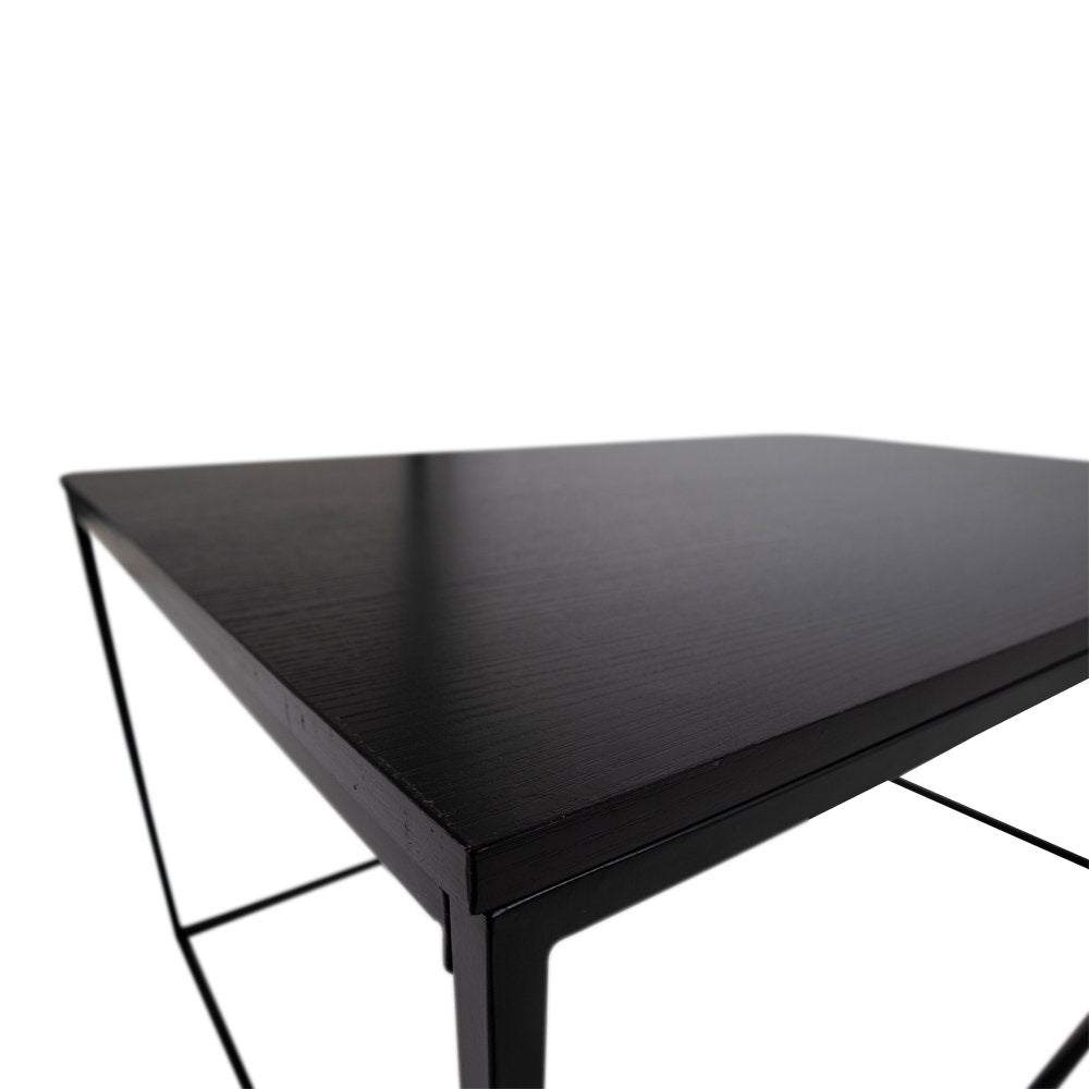Couchtisch – Schwarz, Stahlgestell, 45 cm hoch - Vita | House Nordic