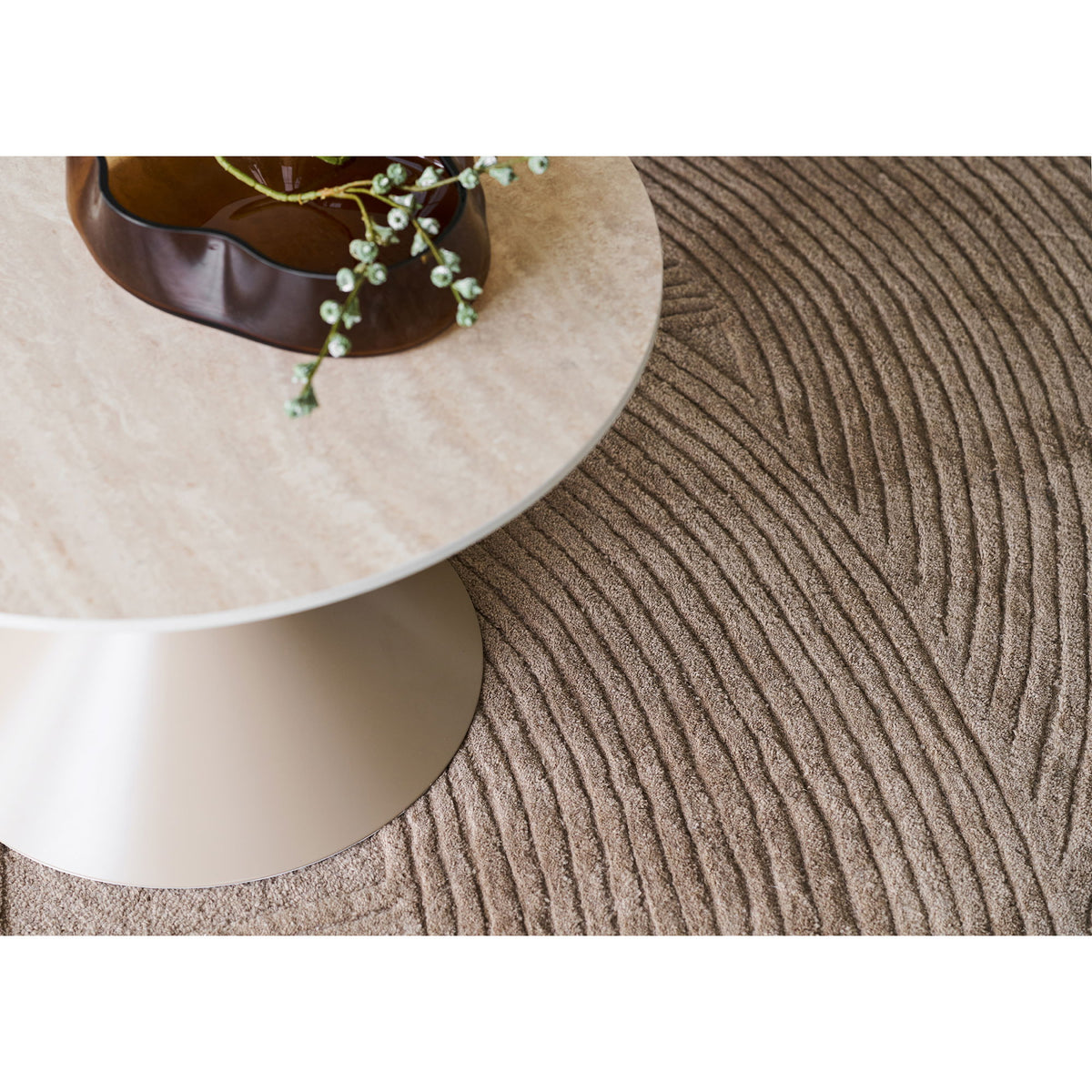 Coffee Table – Ceramic Top Robust, Steel Frame Stable, Travertine Look – Annecy | House Nordic