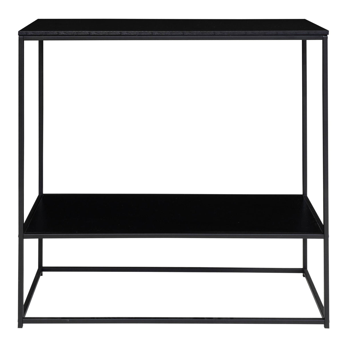 Konsolentisch – Schwarzes Finish, Zwei Ablagen, 80 cm Höhe - Vita | House Nordic