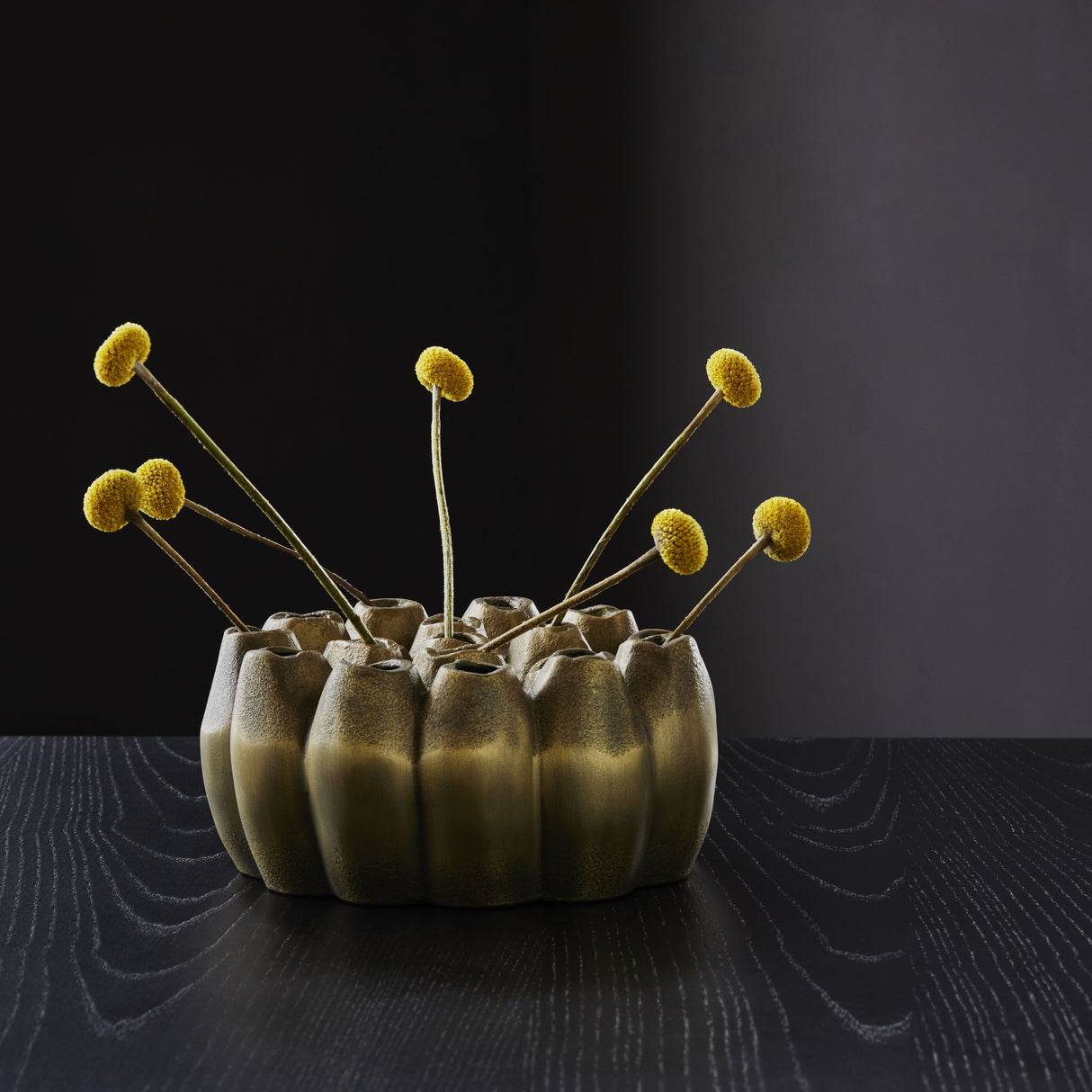 Vase – Antikes Messing-Finish 18-Loch-Design Edelstahl – San Remo | Philippi