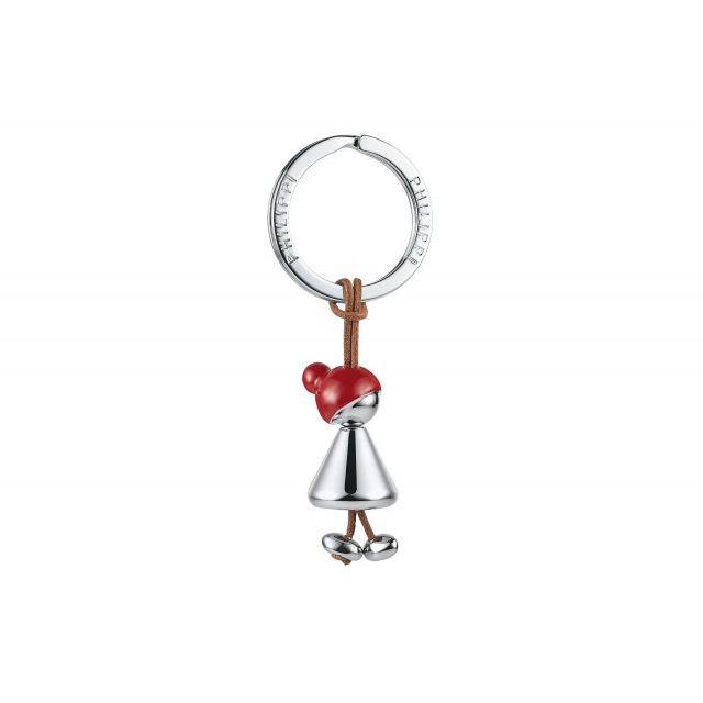 Schlüsselring Nickel-Finish Leder-Detail Figuren-Design – Rotkäppchen| Philippi