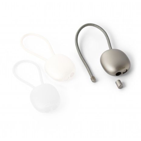 Keyring Organic Pebble Shape Leather Strap & Simple Twist Lock – Pebble | Philippi