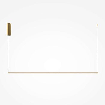 Pendelleuchte Schwarz & Gold Finish Lineares Design & Integrierte LED – Halo | Maytoni - Esszett Luxury | Stilvolles Wohnen mit Charakter