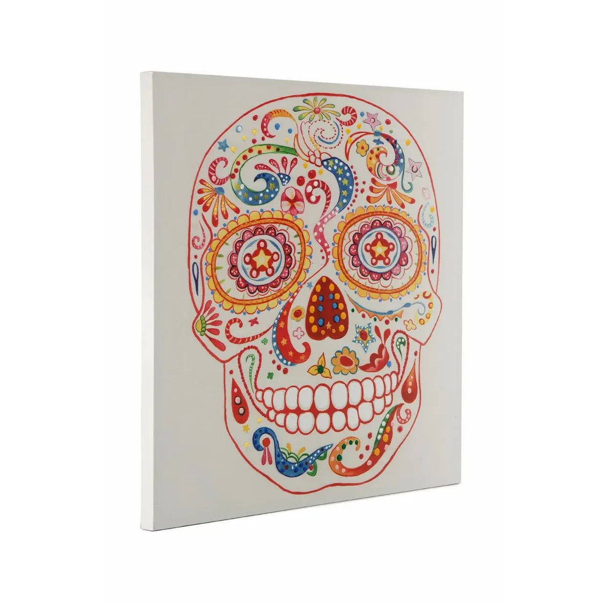 Wanddeko mit Acrylfarbe & Holzkeilrahmen – Totenkopf | Kayoom - Esszett Luxury | Stilvolles Wohnen mit Charakter