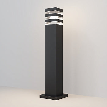 Landschaftsleuchte – Schwarzes Finish, Aluminium Gehäuse, 1× E27 Fassung, Höhe 61 cm - Unter den Linden | Maytoni