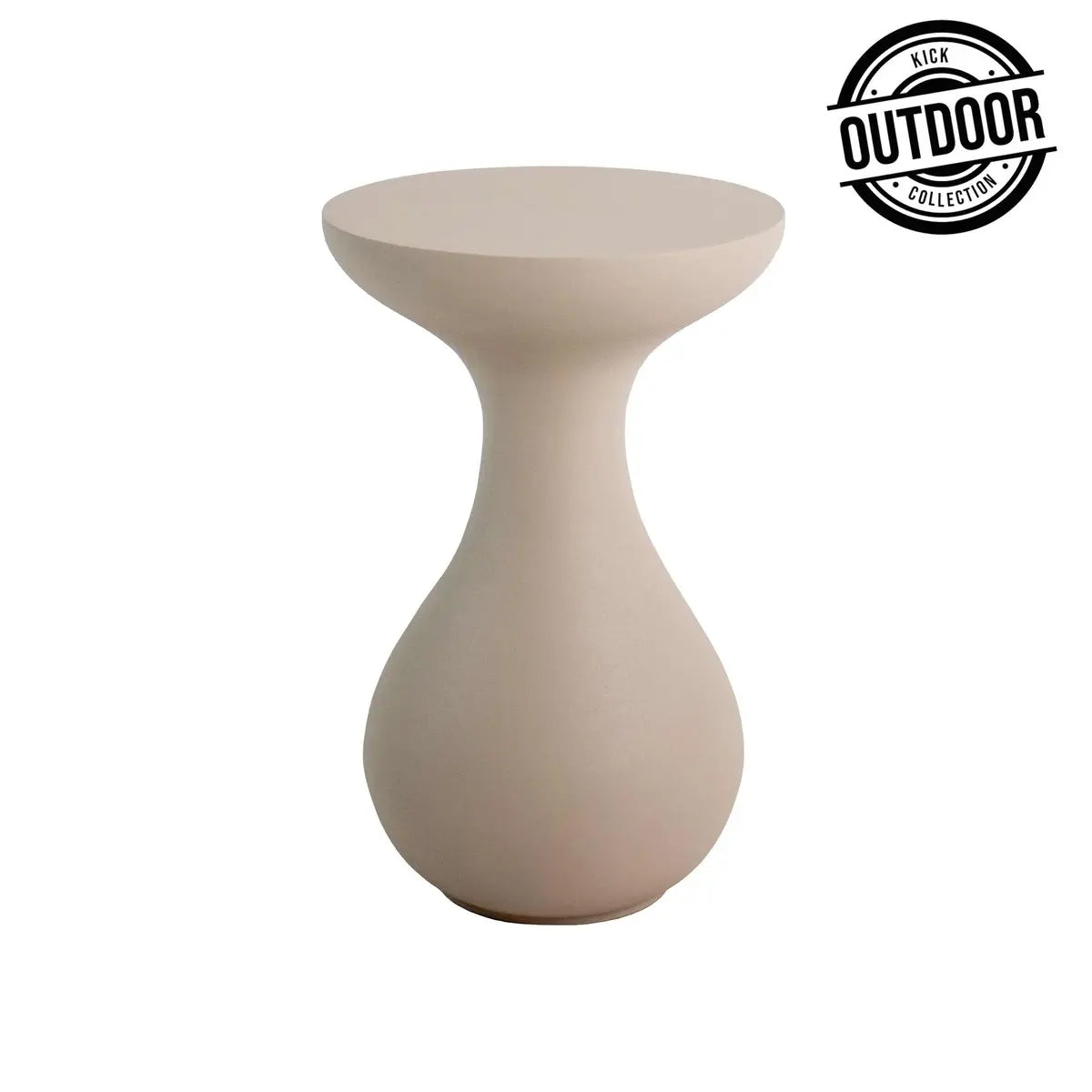 Beistelltisch – Beige Farbe, Aluminium, Für Innen und Außen - Dez | Kick Collection