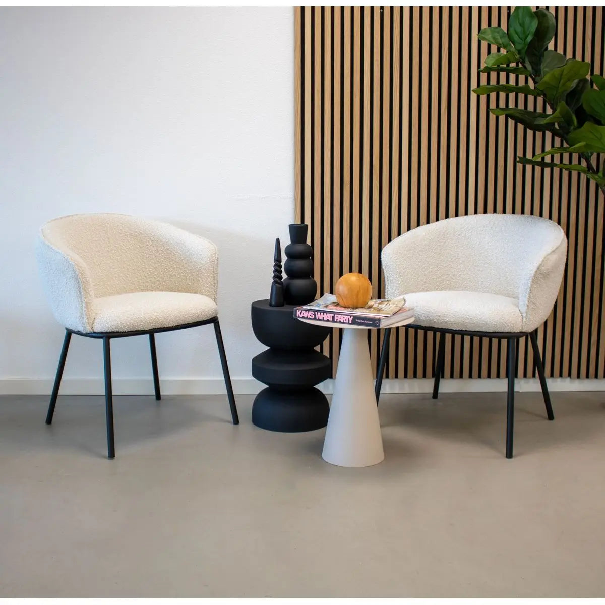 Beistelltisch – Metall Material, Modern Design, Beige Farbe - Vic | Kick Collection