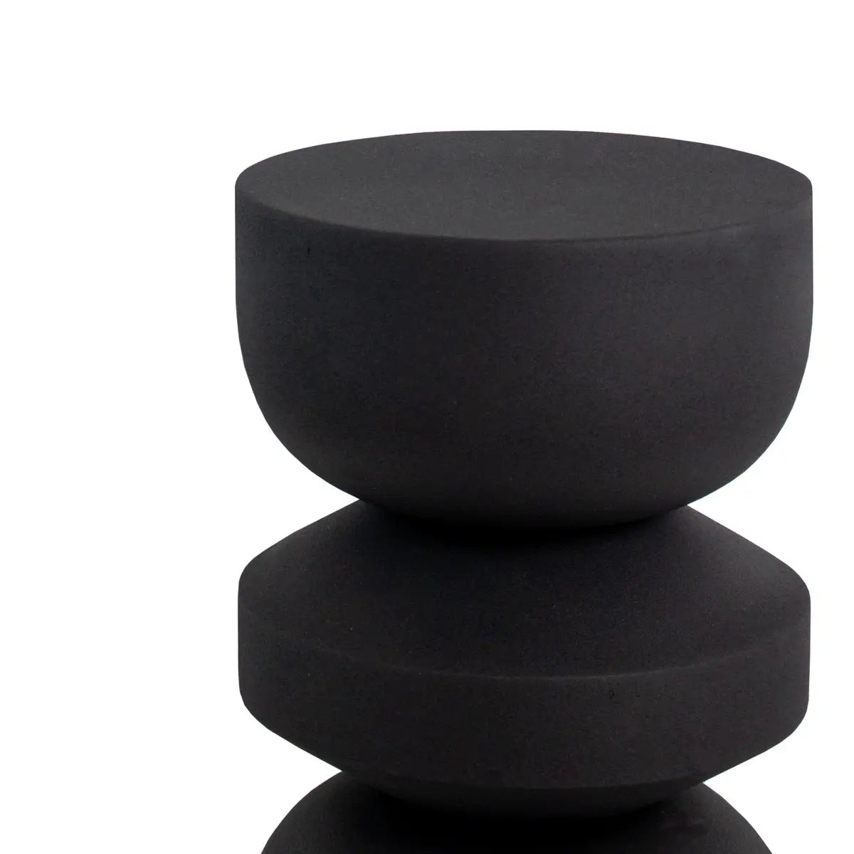 Beistelltisch – Metall Material, Einzigartiges Design, Schwarze Farbe - Jon | Kick Collection