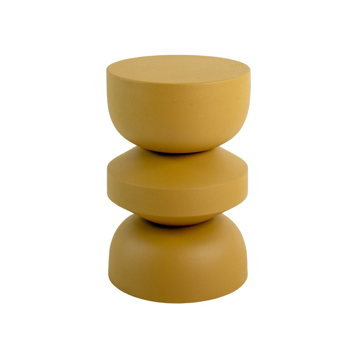 Beistelltisch – Metall Material, Einzigartiges Design, Ockergelbe Farbe - Jon | Kick Collection