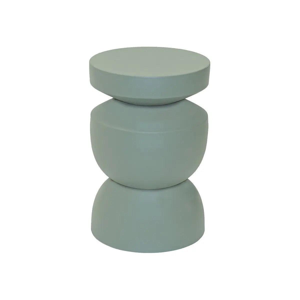 Beistelltisch – Grüne Farbe, Geriffeltes Design, Skulpturale Form - Cis | Kick Collection