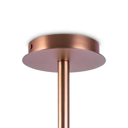 Kronleuchter – Messingfarbenes Metall, 8 Glasschirme, 8× E14 Fassung, 40 W Leistung - Erich | Maytoni