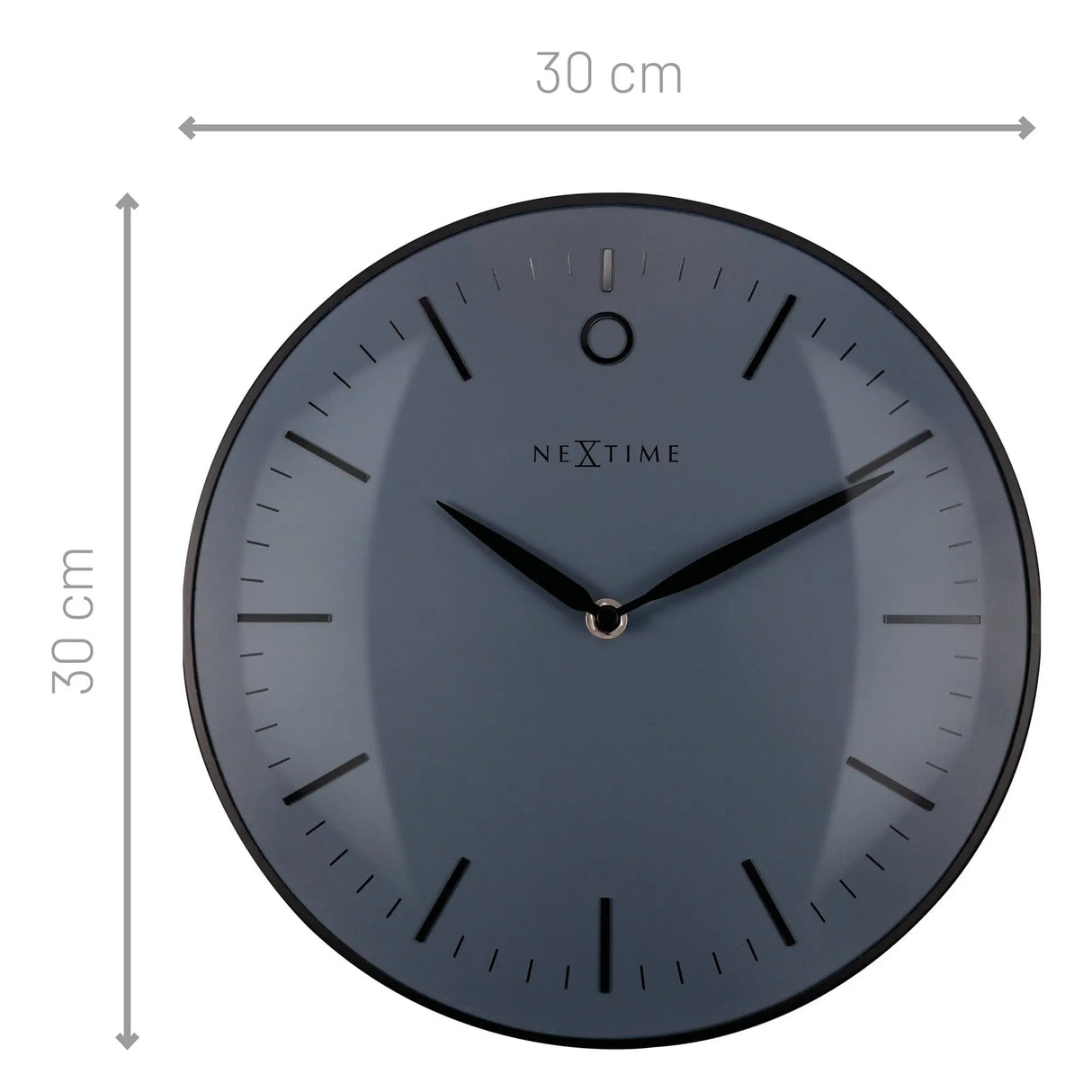 Wanduhr – Gewölbtes Glas, Nordischer Stil, Stilles Werk - Glamour Klein | NeXtime