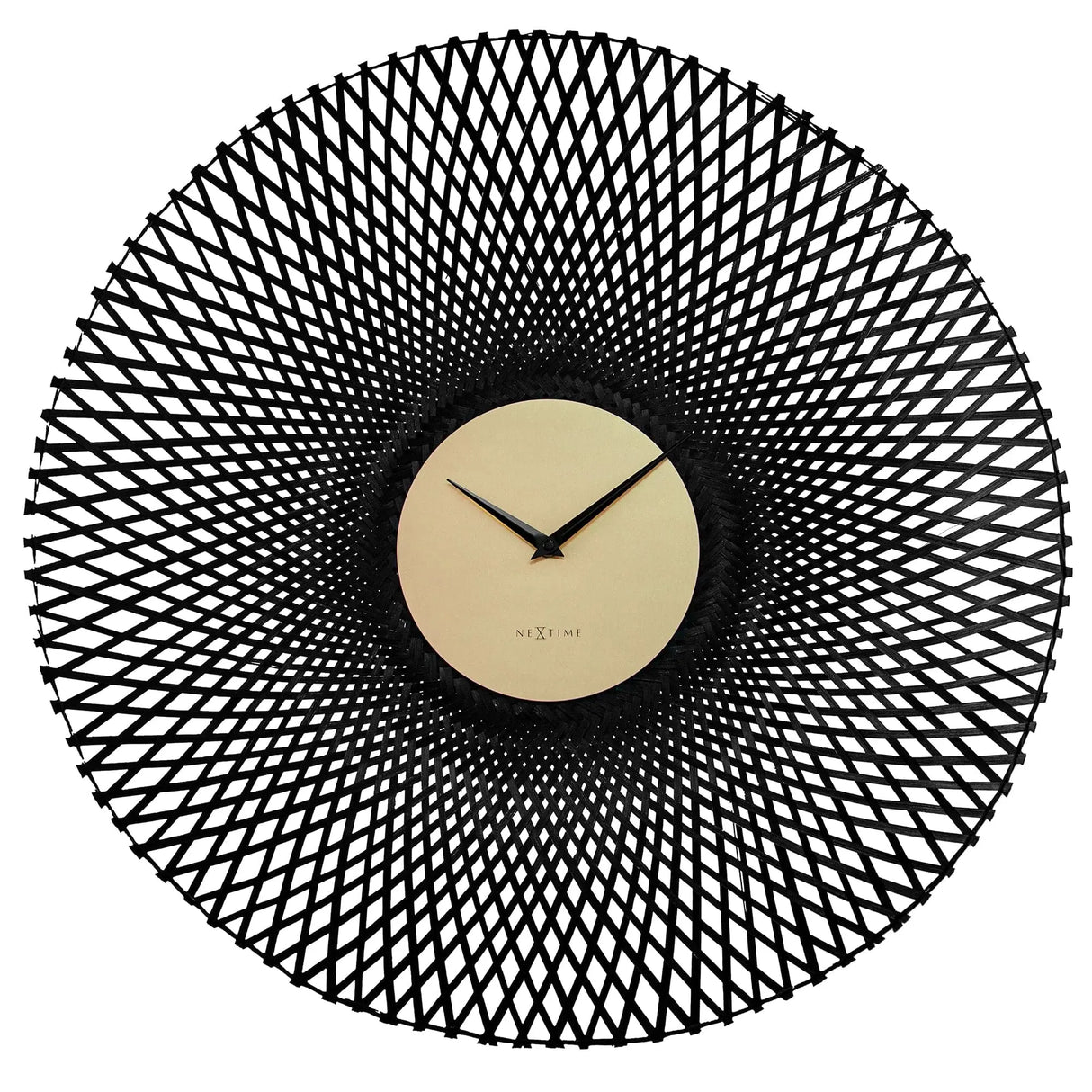 Wanduhr – Bambusgeflecht, Stilles Werk, Markante Form - Vortex | NeXtime