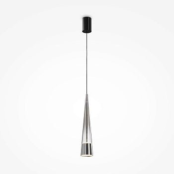 Pendelleuchte mit Chrom - Finish und konischem Glasschirm im modernen Design – Sintesi | Maytoni - Esszett Luxury | Stilvolles Wohnen mit Charakter