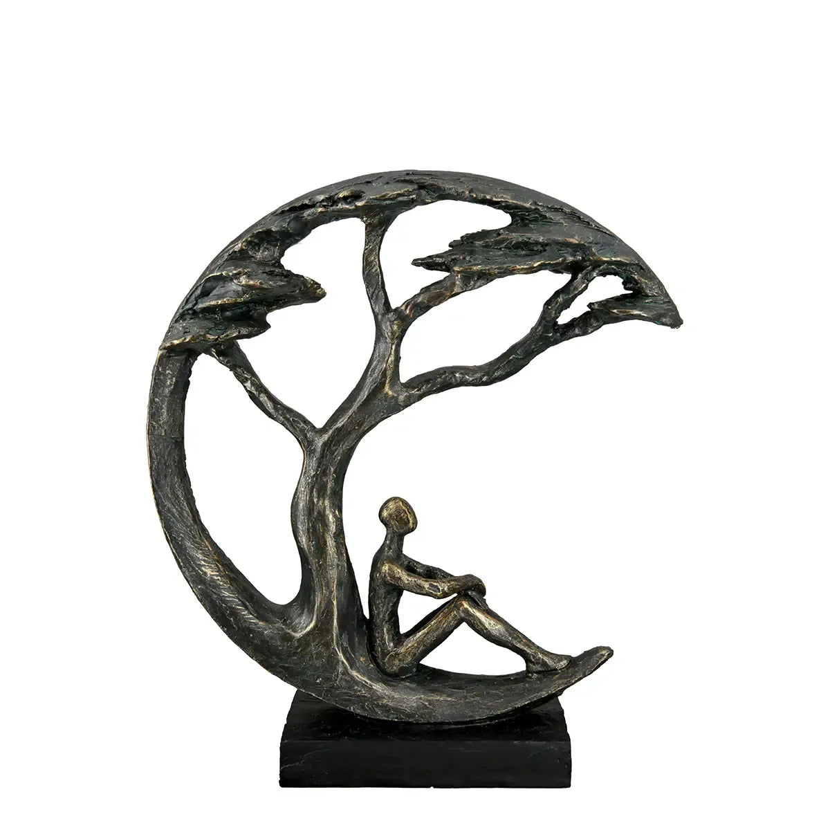Skulptur – Antikes Finish, Bronzefarbene Oberfläche, Paarmotiv, 32 cm - Daydreamer | Gilde