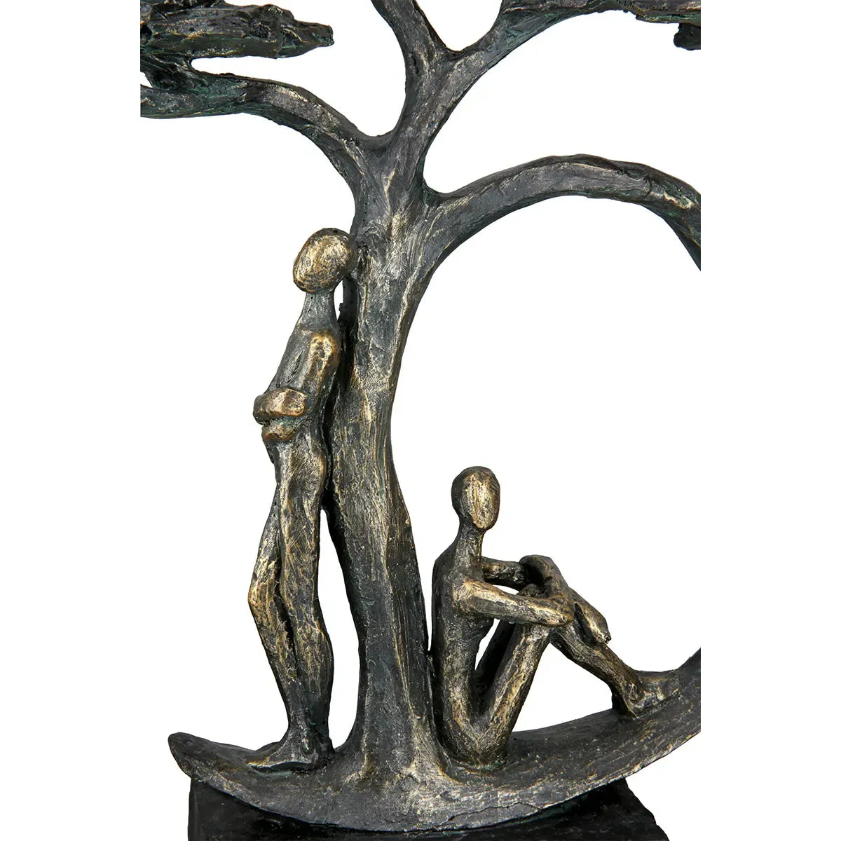 Skulptur – Antikes Finish, Bronzefarbene Oberfläche, Paarmotiv, 32 cm - Shadow | Gilde
