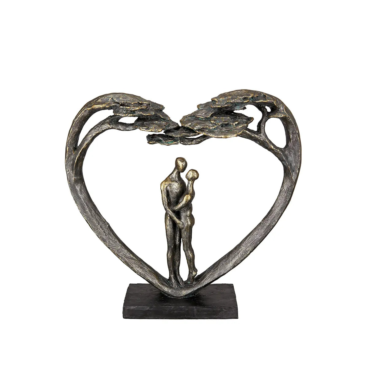 Skulptur – Herz Design, Antik Finish, Bronze Optik - Love Tree | Gilde