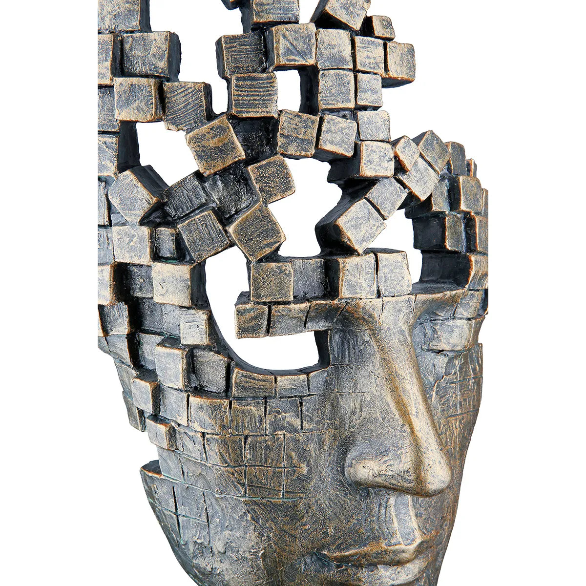 Skulptur – Gesichts Design, Antik Finish, Bronze Optik - Male Mask | Gilde