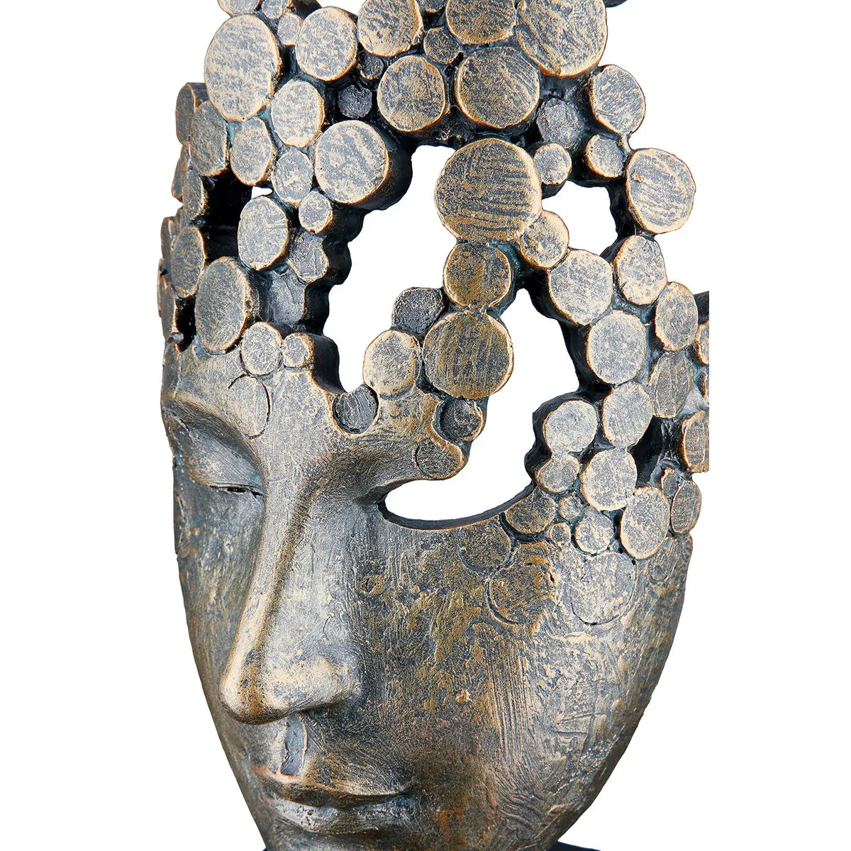 Skulptur – Gesichts Design, Bronze Optik, Moderne Kunst - Female Mask | Gilde