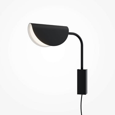 Wandleuchte Schwarz, Metallrahmen, Acryl - Akzent, minimalistisch – Mollis | Maytoni - Esszett Luxury | Stilvolles Wohnen mit Charakter