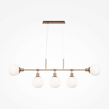 Pendelleuchte mit Mattglas - Kugeln und Gold - Finish im modernen Design – Erich | Maytoni - Esszett Luxury | Stilvolles Wohnen mit Charakter