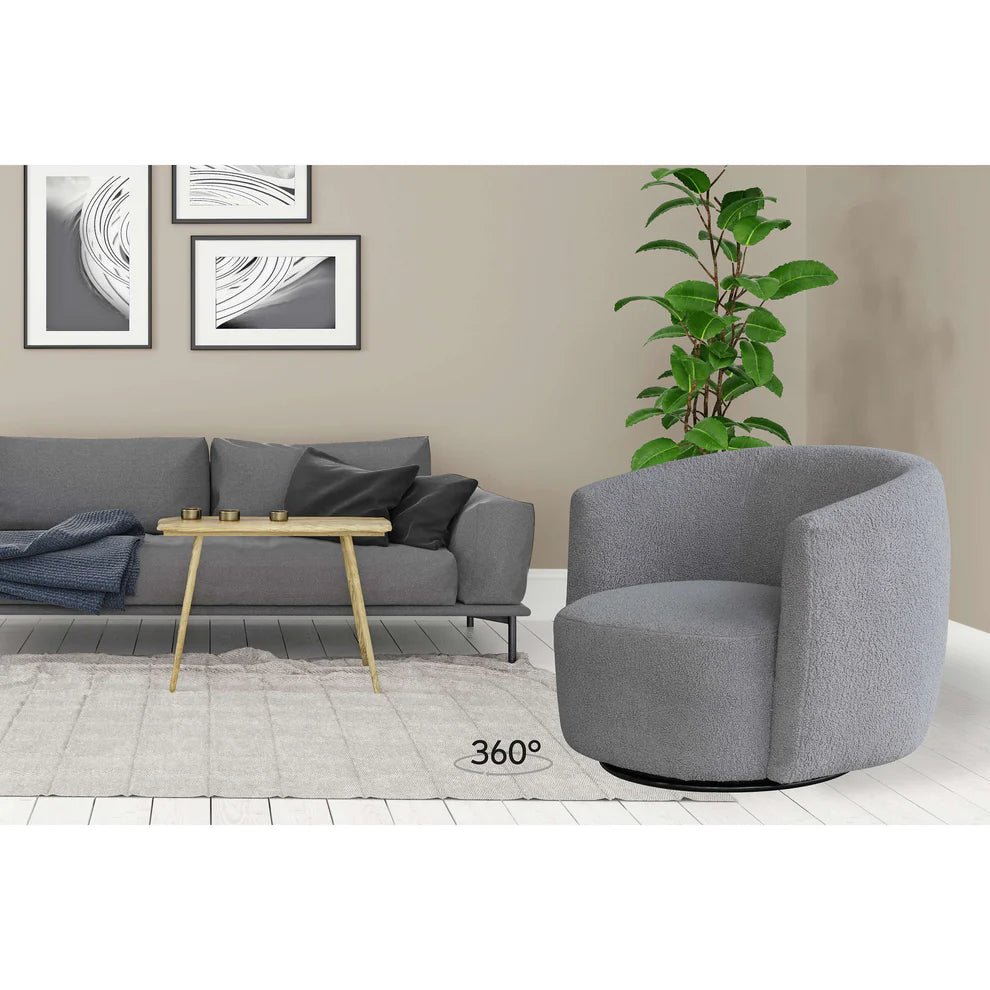 Sessel mit Teddy - Stoff extra gepolstert & robustem Metallgestell – Aveiro 125 | Kayoom - Esszett Luxury | Stilvolles Wohnen mit Charakter