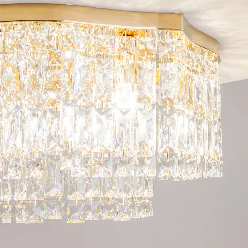 Ceiling Lamp Gold 6×E14 Crystal Pendants – DIA005CL-06G | Maytoni
