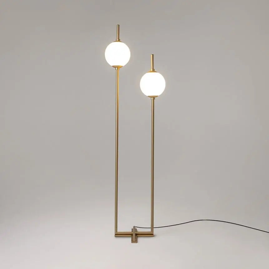 Floor lamp made of metal & glass spheres with fixture – The Sixth Sense | Maytoni
