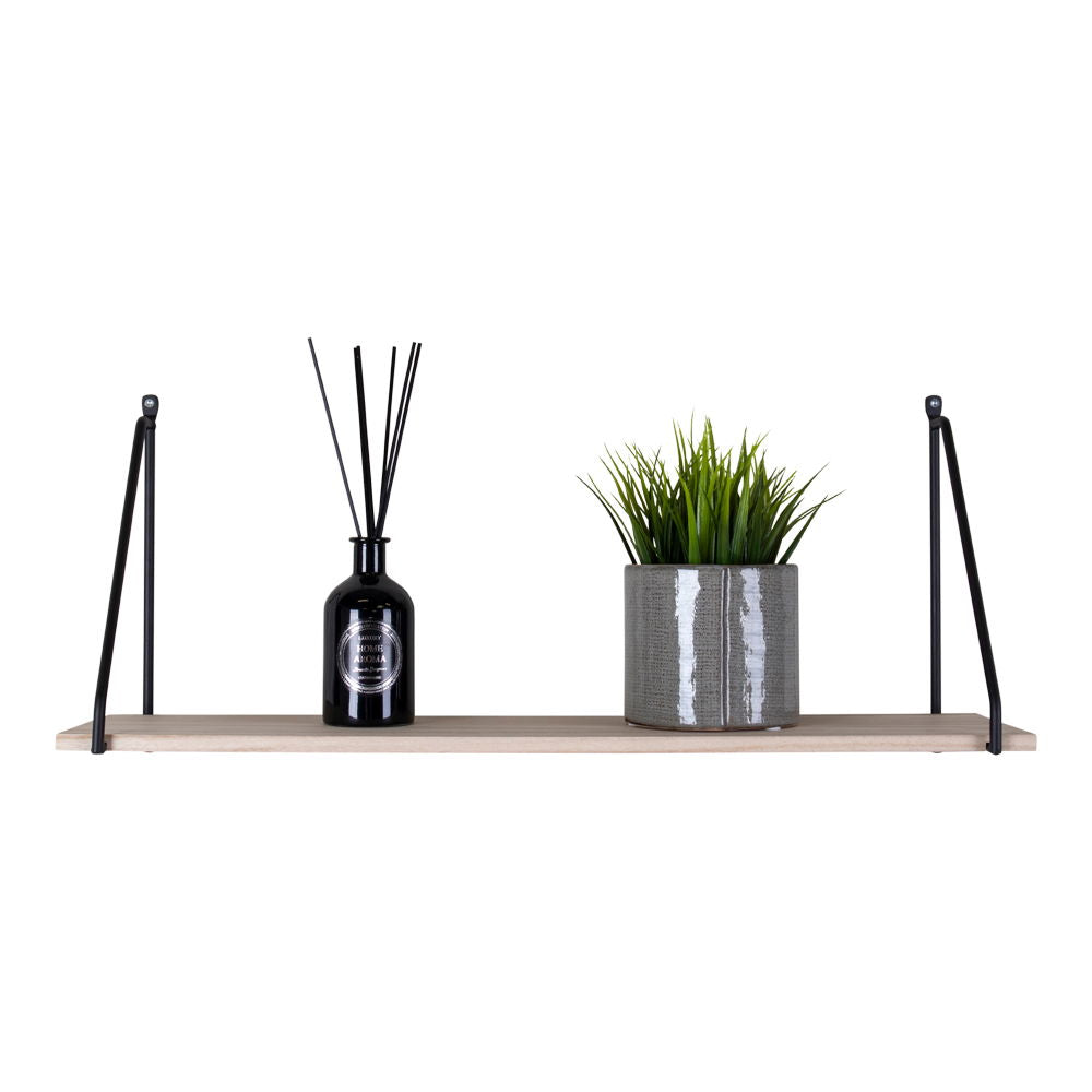 Wandregal – Holz, schwarzer Rahmen, klare Form - Arnhem | House Nordic