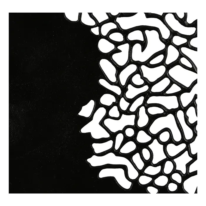 Skulptur – Schwarzes Aluminium, Antikes Finish, Runde Silhouette - Osaka | Gilde