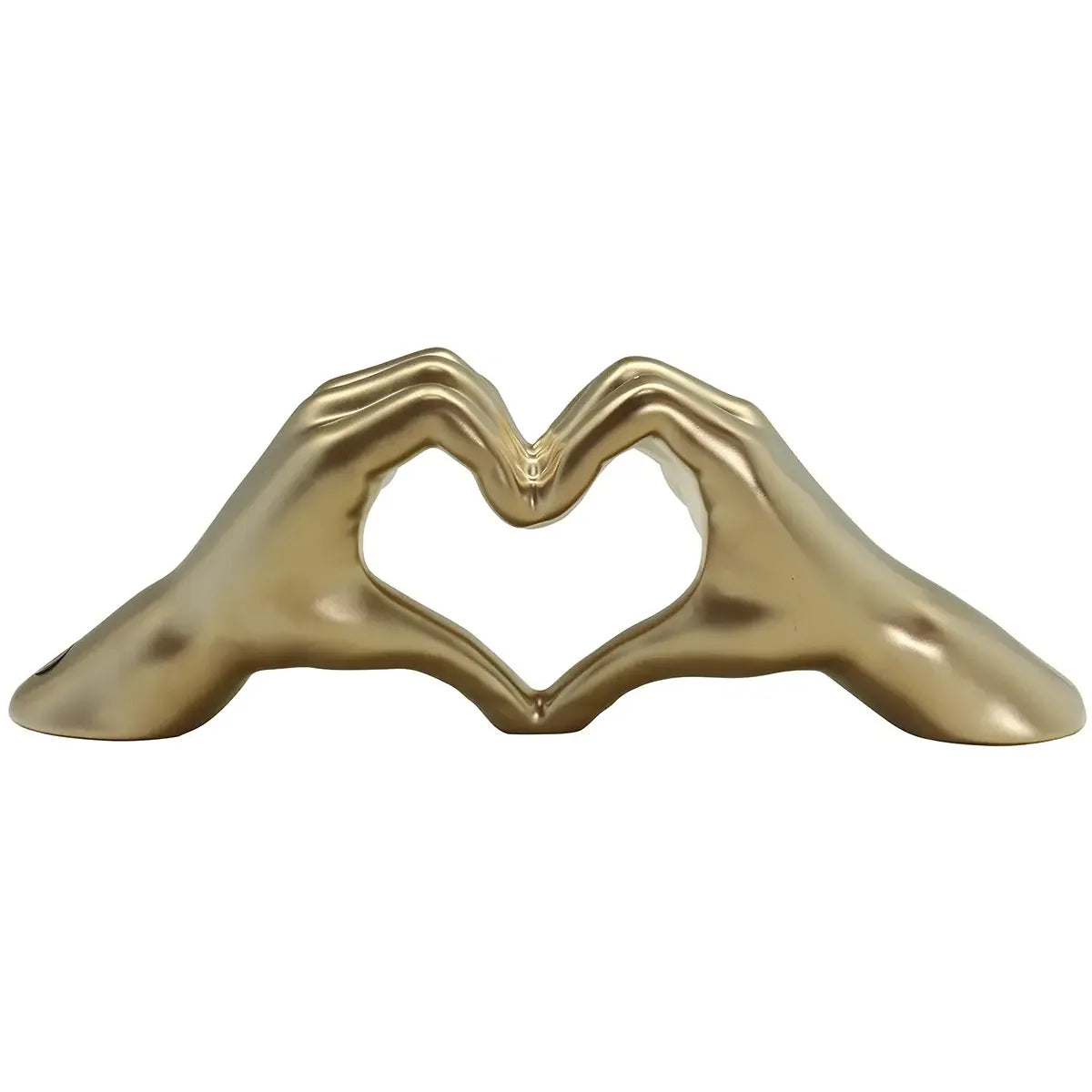 Dekoobjekt – Matte Keramik, Champagnerfarbener Glanz, Herzmotiv - Heart | Gilde