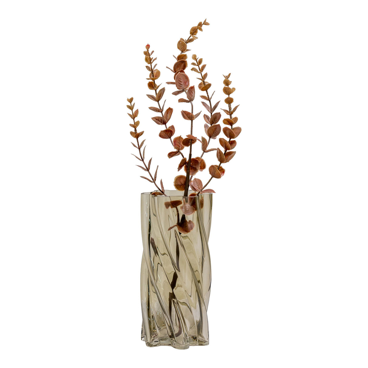 Vase – Mundgeblasenes Glas, Rauchgrüne Tönung - Quenra | House Nordic
