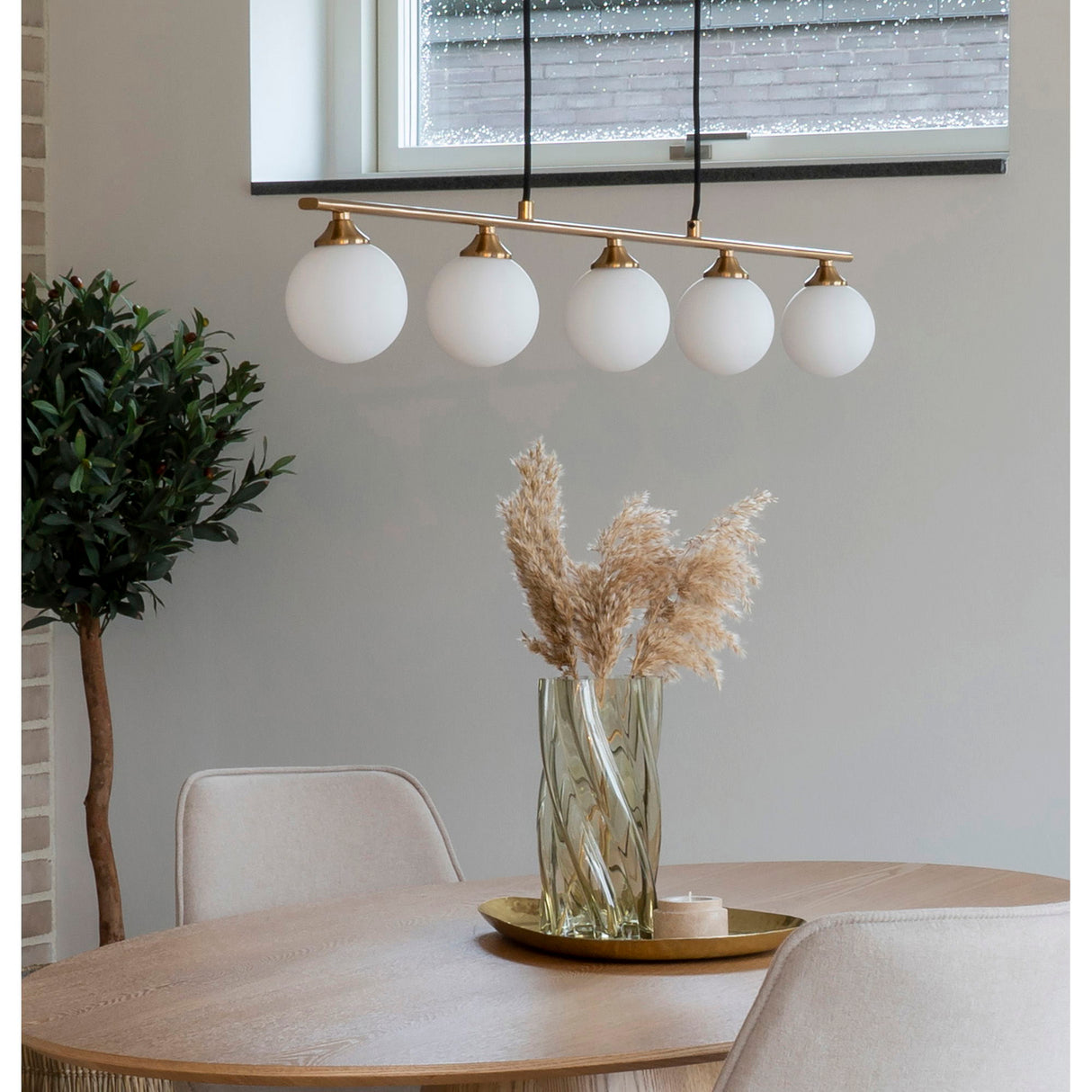 Vase – Mundgeblasenes Glas, Rauchgrüne Tönung - Quenra | House Nordic
