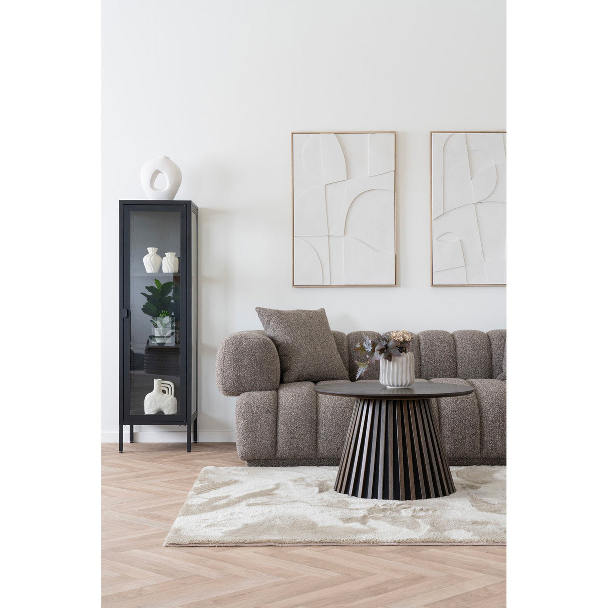 Vase – Weißes Keramik, Skulpturales Design, 27,8 cm Höhe | House Nordic