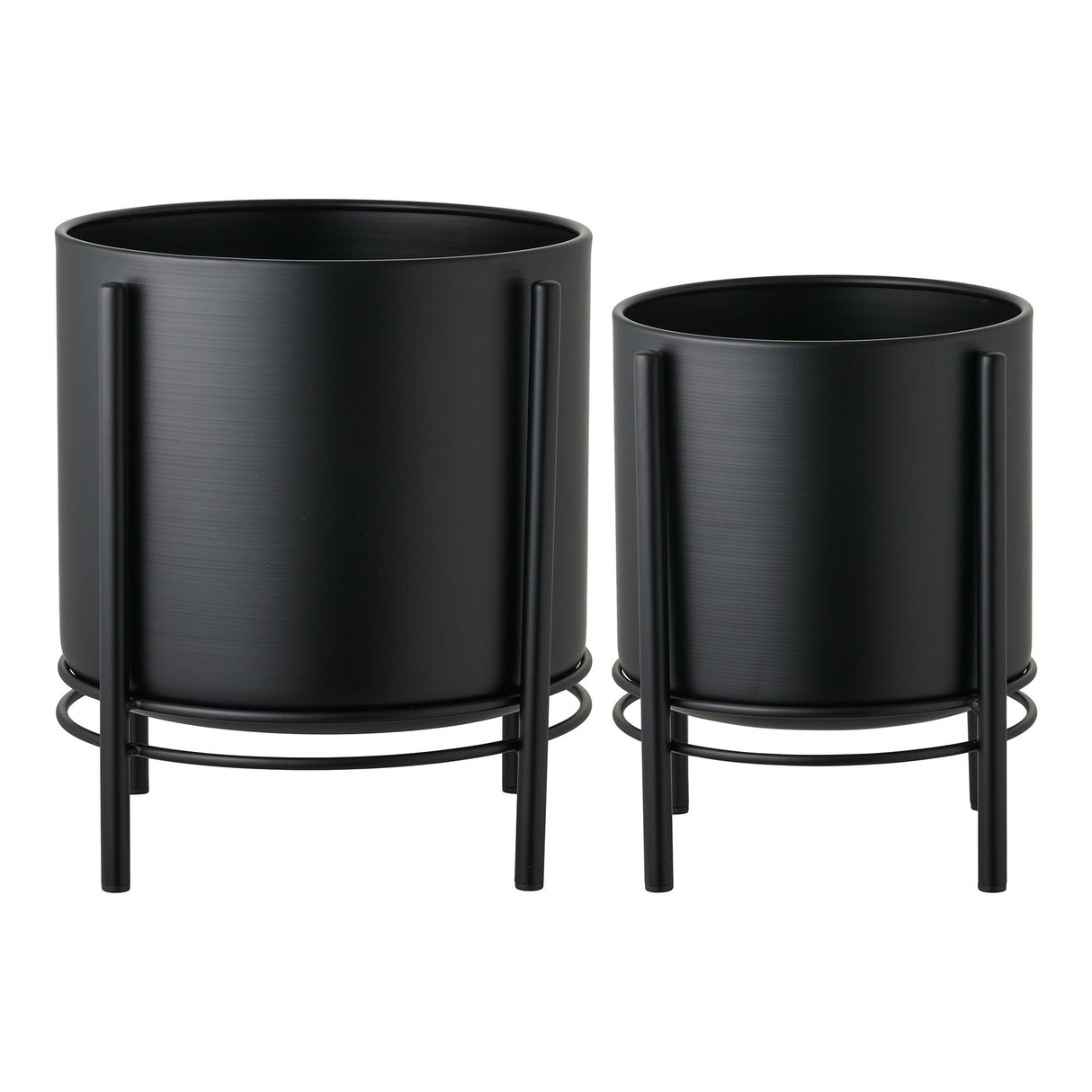 Blumentopf – Schwarz, 2er-Set, Metallgestell - Flowerpot | House Nordic