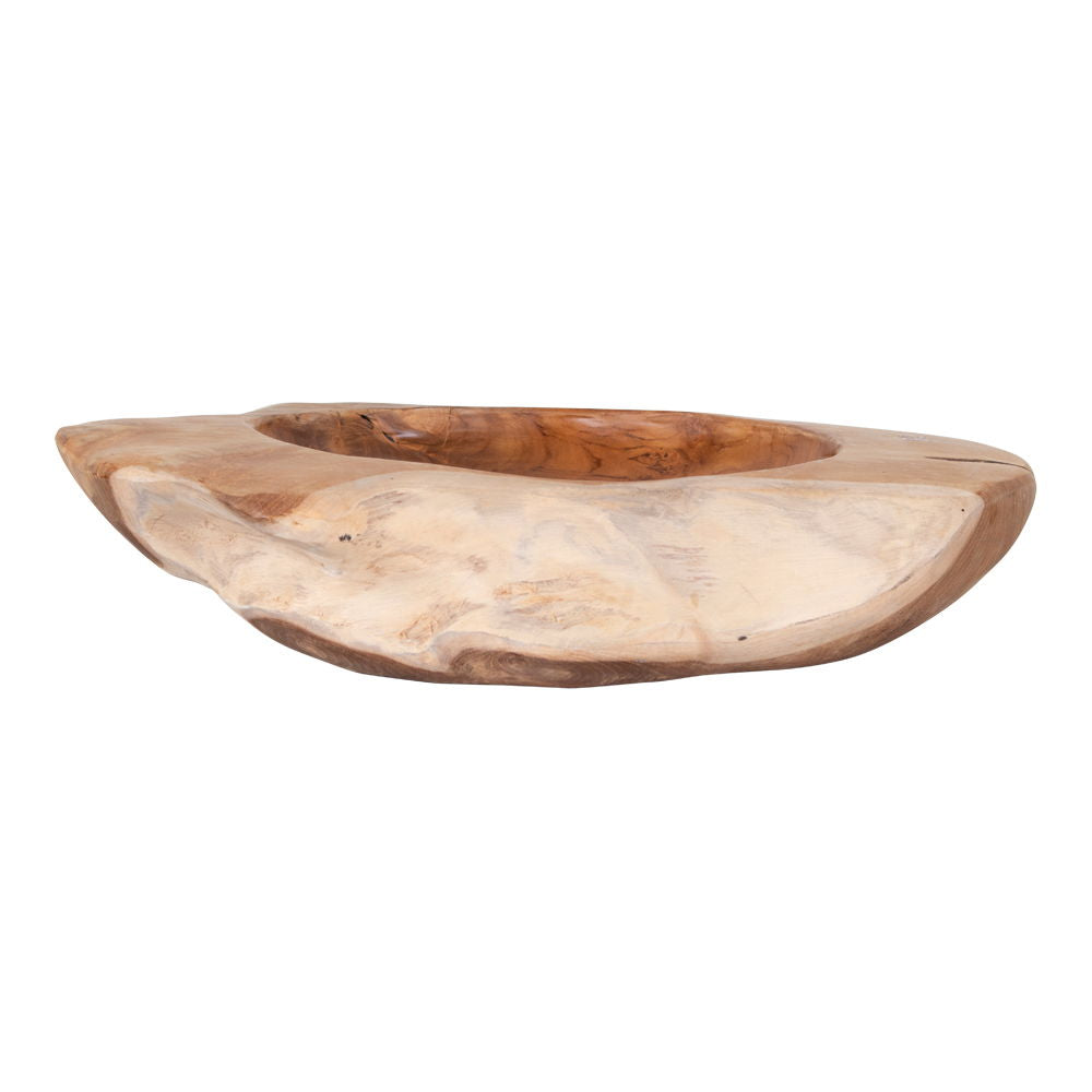 Bowl – Teak Wood Design, Natural Grain, Round Shape – Rio | House Nordic