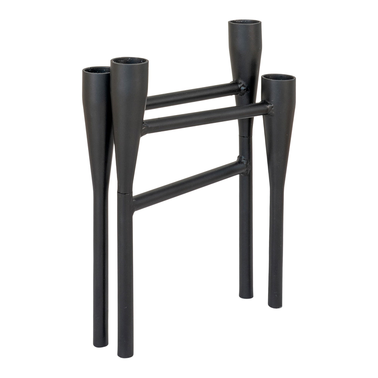 Kerzenständer – Schwarzer Stahl, vier Kerzenplätze, 21 cm hoch - Candle Holder | House Nordic