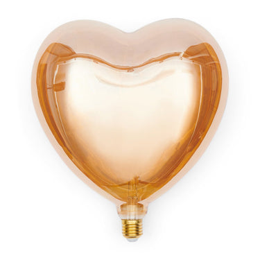 LED - Glühbirne aus Glas, Transparent, 24×10,5×26 cm – Lovely Heart | Rivièra Maison - Esszett Luxury | Stilvolles Wohnen mit Charakter