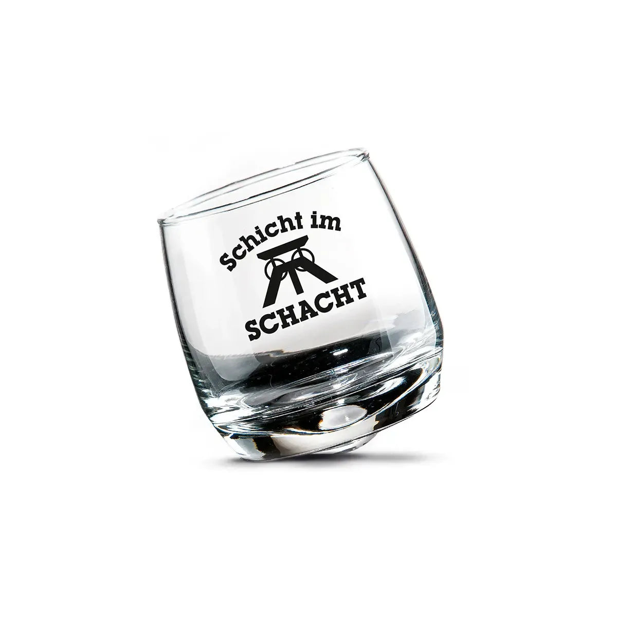 Wackelglas – Klares Glas, Spülmaschinenfestes Material, Spruchmotiv - Schicht | Gilde