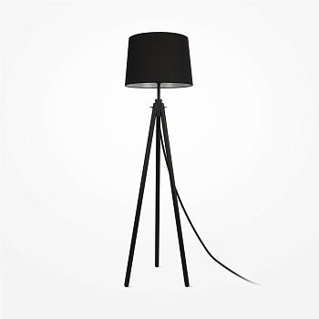Stehleuchte mit Metall - Stativfuß, Stoffschirm & Tripod - Design – Calvin | Maytoni - Esszett Luxury | Stilvolles Wohnen mit Charakter