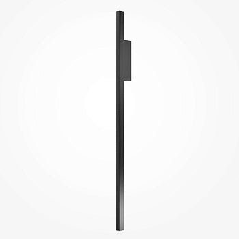 Wandleuchte Schwarz matt, Metallrahmen, lineares Design, 24 W LED – Halo | Maytoni - Esszett Luxury | Stilvolles Wohnen mit Charakter