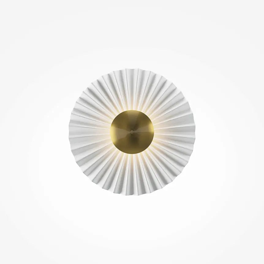 Wall light Brushed brass, glass shade, integrated LED - Fiore | Maytoni