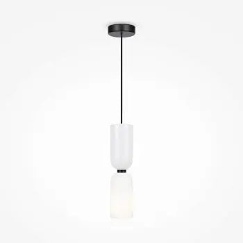Pendant Lamp Modern Metal and Glass Accent in White with Elegant Shade Design – Memory | Maytoni